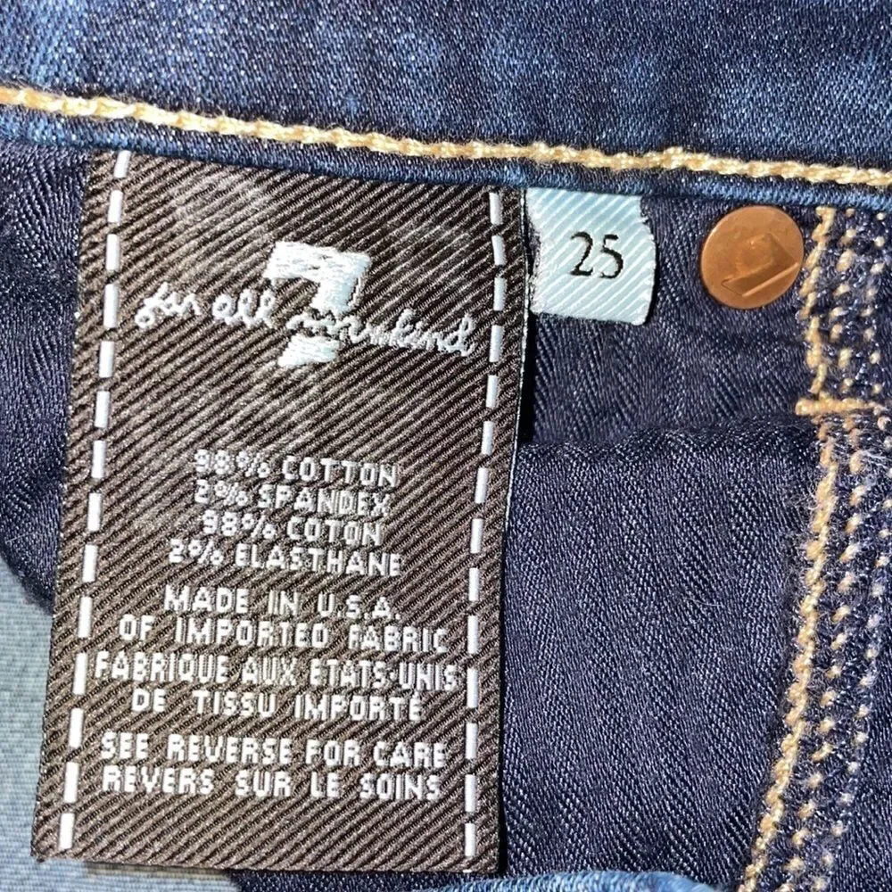7 For All Mankind the Skinny Jean, Size 25 - Picture 13 of 13